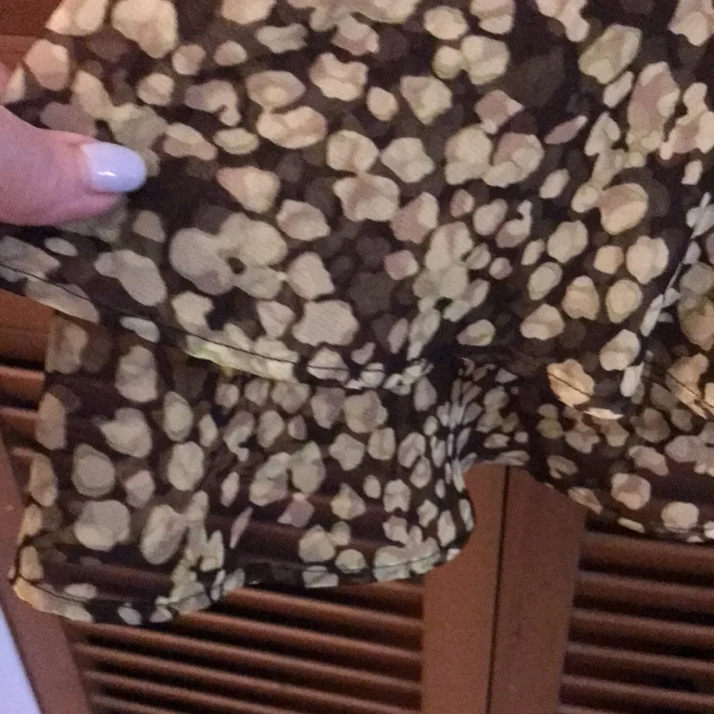 | NWOT Cato Flounce Brown & Green Maxi Skirt…M - Picture 2 of 8